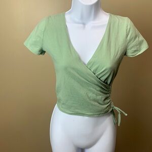 Pretty sage colored short sleeve shirt